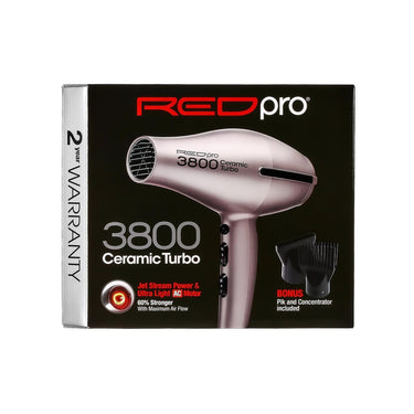 RED Pro 3800 Ceramic Turbo Hair Dryer – Model 3800 - ANNS BEAUTY SUPPLY